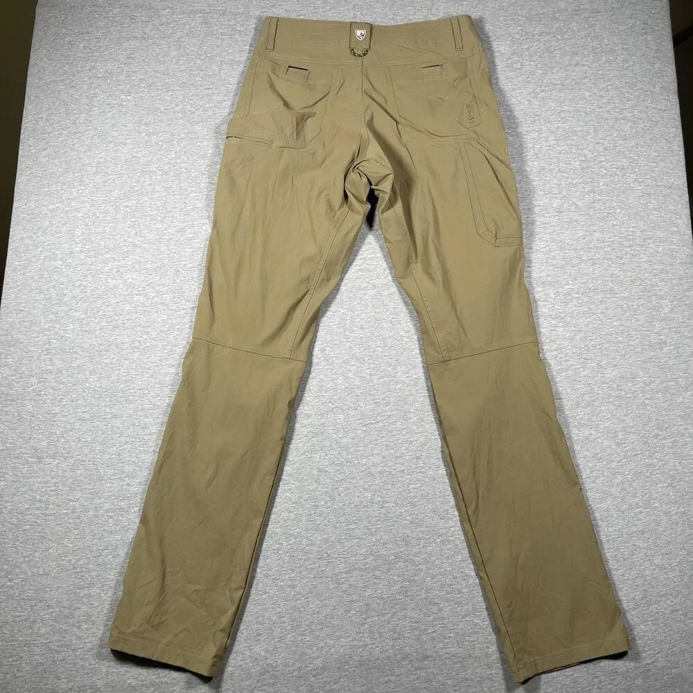 Kuhl Khakis Pants Mens 32x35 Green Trail Hiking Outdoor Lightweight Breathable